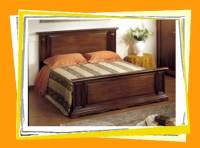 Rustic wooden beds