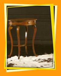 Rustic oval small tables