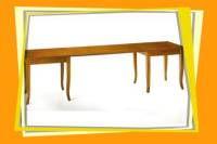 Rustic fixed square table